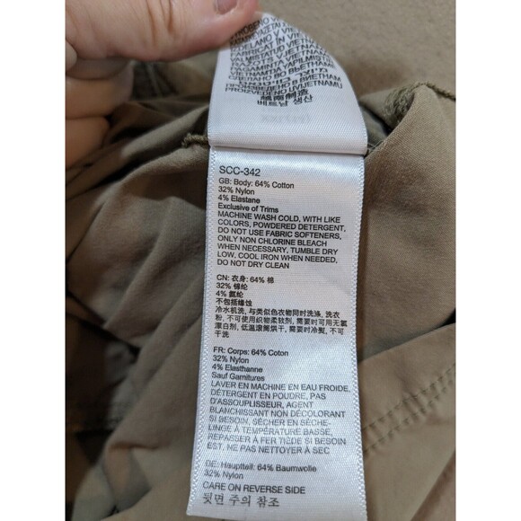 Marmot Light Weight Hiking Shorts Khaki Cotton Blend-Size 14  READ DESCRIPTION!! - Picture 12 of 12